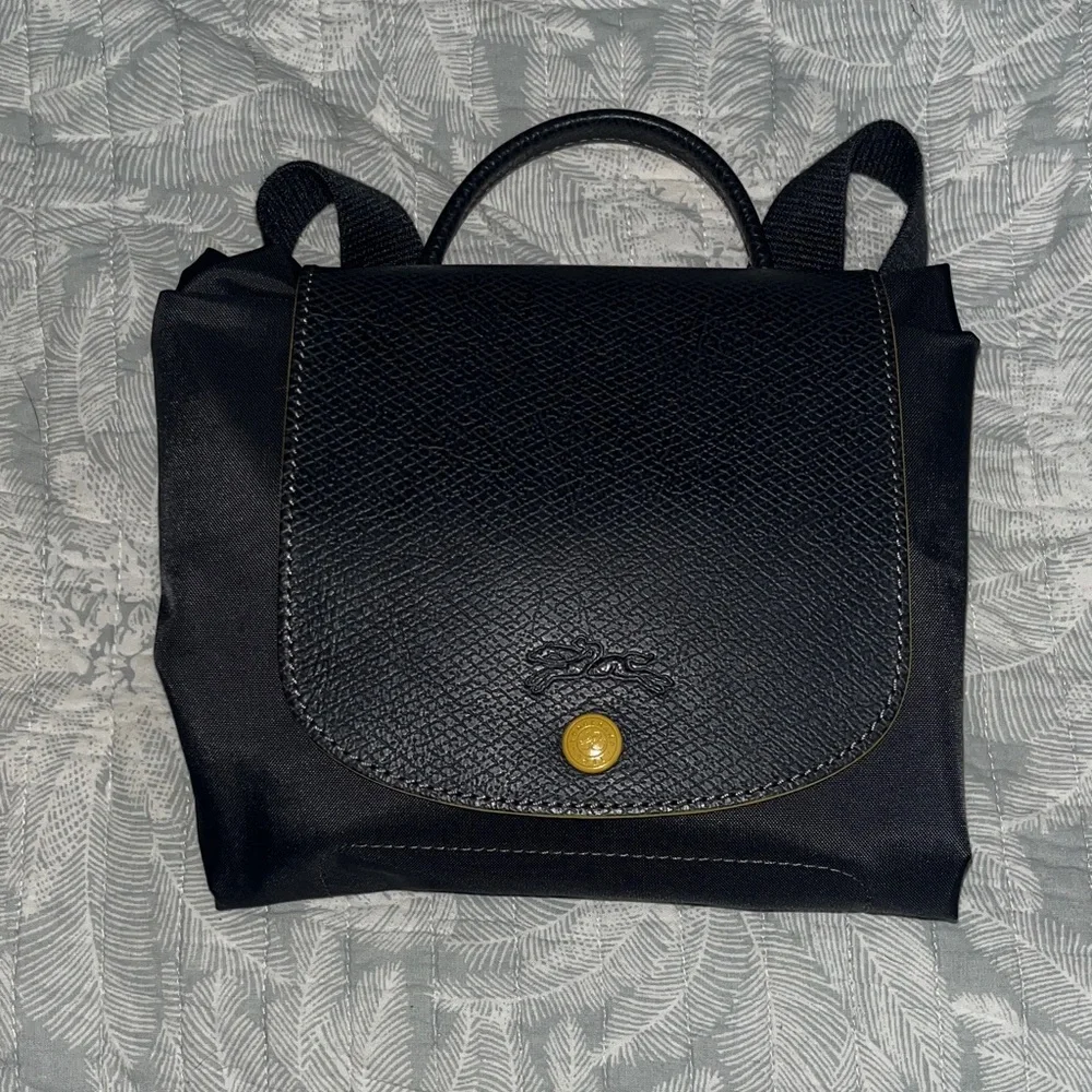 Longchamp large gunmetal Backpack - Picture 7 of 7